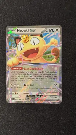 Meowth EX Full Art Holo Rare Perfect order 062/088 Pokemon TCG Card 170 HP - Image 1