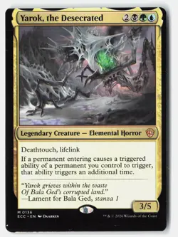 Yarok, the Desecrated M Normal Commander: Lorwyn Eclipsed 136 NM Miscut - Image 1