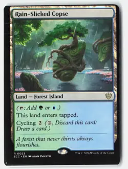 Rain-Slicked Copse R Normal Commander: Lorwyn Eclipsed 23 NM Miscut - Image 1