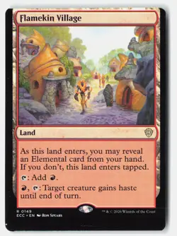 Flamekin Village R Normal Commander: Lorwyn Eclipsed 149 NM Miscut - Image 1