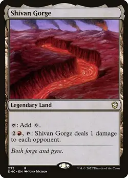 NM Shivan Gorge, MTG, Dominaria United, Magic the Gathering, 232 - Image 1