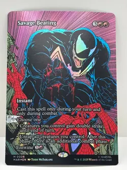 Savage Beating (Borderless) Foil- Marvel Universe Eternal-Legal (MAR) - Image 1