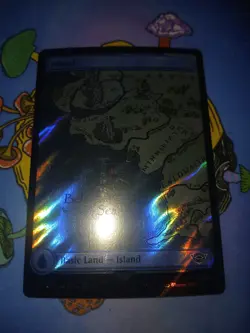 1x Island # 0716, Full Art Surge Foil, Lord of the Rings, Magic MTG NM - Image 1