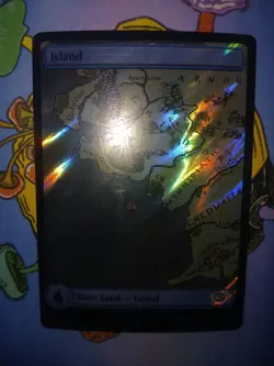 1x Island # 0716, Full Art Surge Foil, Lord of the Rings, Magic MTG NM - Image 2