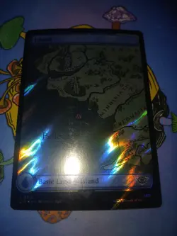 1x Island # 0716, Full Art Surge Foil, Lord of the Rings, Magic MTG NM - Image 3