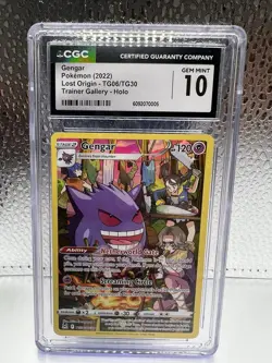 2022 Pokemon Gengar TG06/TG30 Swsh11: Lost Origin Trainer Gallery Holo CGC 10 - Image 1