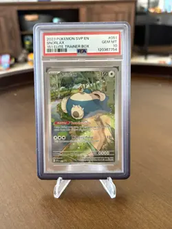 Pokemon Scarlet & Violet 151 ETB Snorlax #51 Promo Holo PSA 10 Gem - Image 1