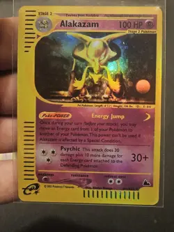 Pokemon Alakazam Skyridge 2003 2/144 Reverse Holo Rare 100 HP Stage 2 Card - Image 1