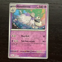 Houndstone 101/197 Pokemon Obsidian Flames SV03 Reverse Holo Uncommon Card NM - Image 1