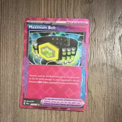 Pokemon Maximum Belt 117/131 Sv: Prismatic Evolutions ACE SPEC Holo Trainer - Image 1