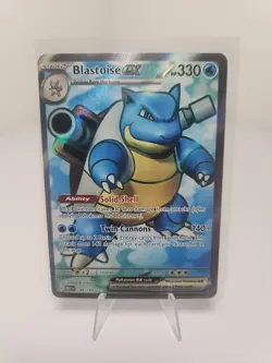 Pokemon TCG 151 Blastoise ex 184/165 Sv: Scarlet & Violet 151 Holo FULL ART-NM - Image 1