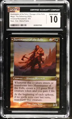HUNTMASTER OF THE FELLS Innistrad Remastered Retro Frame Foil CGC 10 MTG - Image 1