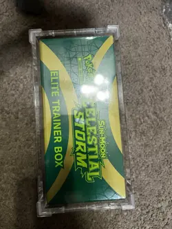 Pokemon 2018 Celestial Storm Elite Trainer Box ETB Sealed MINT In Acrylic Case - Image 2