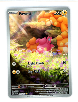 Pokemon TCG Pawmi Paldean Fates 226/091 Holo Illustration Rare Near Mint NM - Image 1