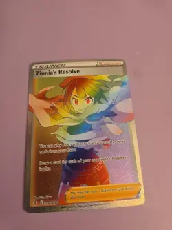 Pokemon Zinnia's Resolve 225/203 Evolving Skies Secret Rare Full Art Holo - Image 1