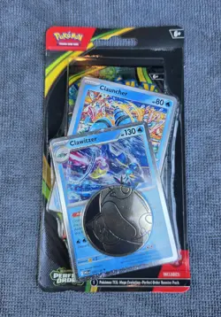 Pokemon TCG Perfect Order Blister Pack Chikorita Meganium Clauncher Clawitzer - Image 4