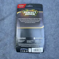 Pokemon TCG Perfect Order Blister Pack Chikorita Meganium Clauncher Clawitzer - Image 5