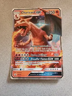 Pokemon Jumbo Charizard GX SM195 - Detective Pikachu Sun & Moon Holo Promo - Image 1