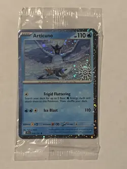 SEALED Articuno 032/159 Holiday Calendar Snowflake Stamp Cosmos Holo Pokemon - Image 2