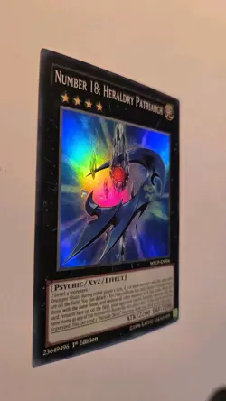 YuGiOh Number 18: Heraldry Patriarch Super Rare 1st Edition WSUP-EN004 - Image 2