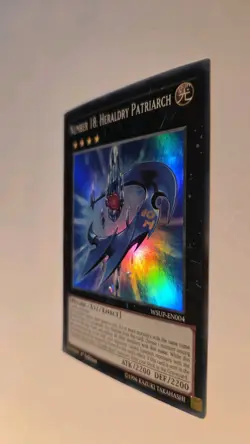 YuGiOh Number 18: Heraldry Patriarch Super Rare 1st Edition WSUP-EN004 - Image 3