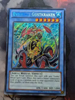 Yugioh Evigishki Gustkraken HA06-EN046 Secret Rare 1st Ed VLP - Image 1