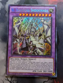 YuGiOh El Shaddoll Shekhinaga Secret Rare 1st Edition NECH-EN049 - VLP/LP - Image 1