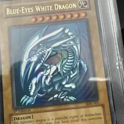 2002 Yugioh Blue-Eyes White Dragon SDK-001 1st Edition Starter Deck: Kaiba PSA 9 - Image 4