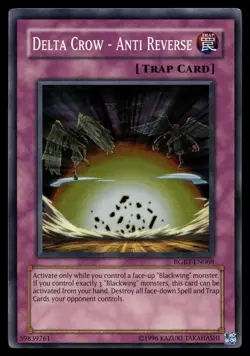 DELTA CROW - ANTI REVERSE RGBT-EN068 SUPER RARE RAGING BATTLE YU-GI-OH - Image 1