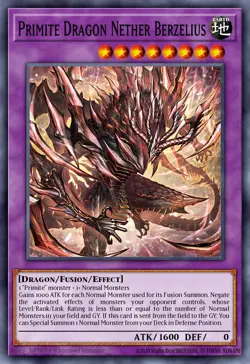 Yugioh DUAD-EN035 - Primite Dragon Nether Berzelius - Ultra Rare - Image 1