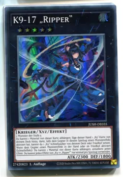 Yu-Gi-Oh! K9-17 Ripper Super Rare JUSH-DE035 - Image 1
