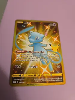 Mew 025/025 Celebrations 2021 Secret Rare Gold Pokemon Card TCG - Image 1