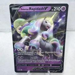 Galarian Rapidash V SWSH111 NM Promo Rare Pokemon Card NM - Image 1