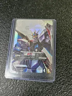 Bandai Gundam Card GCG ST09-004 LR+ Freedom Gundam Destiny Ignition Promo - Image 1