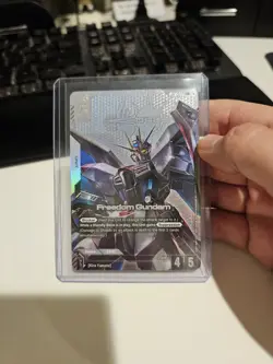 Bandai Gundam Card GCG ST09-004 LR+ Freedom Gundam Destiny Ignition Promo - Image 2