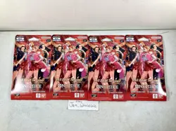 LOT OF 4 One Piece CGC Card Game EB-03 Heroines Edition Sleeved Booster Pack NEW - Image 1
