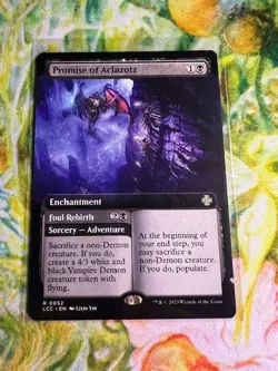 Promise of Aclazotz (Extended Art) MTG: LCC *Pack Fresh* - Image 1