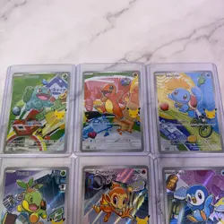 Pokemon 2026 First Partner Illustration Collection Series 1 Promo Set (9 Cards) - Image 2