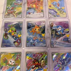 Pokemon 2026 First Partner Illustration Collection Series 1 Promo Set (9 Cards) - Image 3