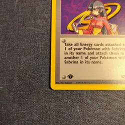 ⚡Sabrina 1st Edition 110/132 Gym Challenge Trainer Pokemon card 2000 - Image 5