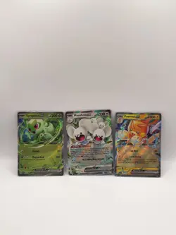 Sprigatito Ex SVP 087, Pawmot Ex 073/197, Maushold Ex 155/182 Promo cards - Image 1