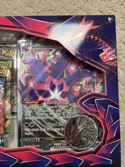 Pokemon Eternatus VMAX Premium Collection Box Sealed Promo Cards 6 BOOSTERS - Image 5