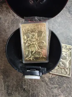 Pokemon Burger King 23k Gold Plated Trading Card Mewtwo 1999 - Image 1