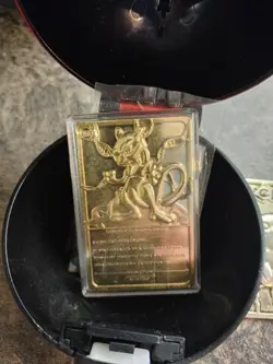 Pokemon Burger King 23k Gold Plated Trading Card Mewtwo 1999 - Image 3