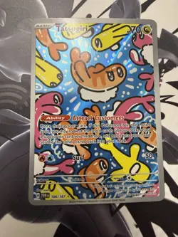 Pokemon TCG Tatsugiri Twilight Masquerade Illustration Rare Card 186/167 - Image 1