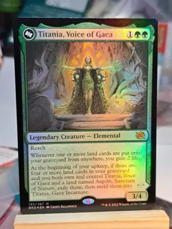 Titania, Voice of Gaea, Magic: The Gathering • The Brothers' War, Foil - Image 1