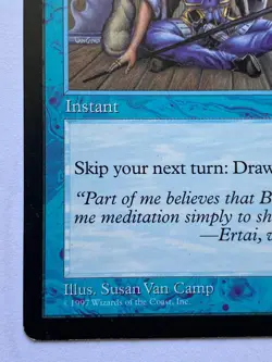 Magic the Gathering - Meditate - 1997- Tempest - MTG - Reserved List- MP - Image 2