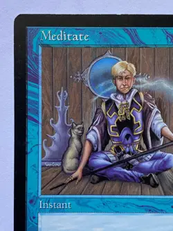 Magic the Gathering - Meditate - 1997- Tempest - MTG - Reserved List- MP - Image 4