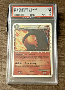 2023 Pokemon Typhlosion Prime 110/123 HGSS Holo PSA 7 HeartGold & SoulSilver - Image 1