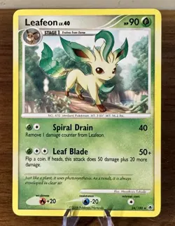 Pokemon - Leafeon 24/100 - Holo Rare - Diamond & Pearl: Majestic Dawn - NM - Image 1